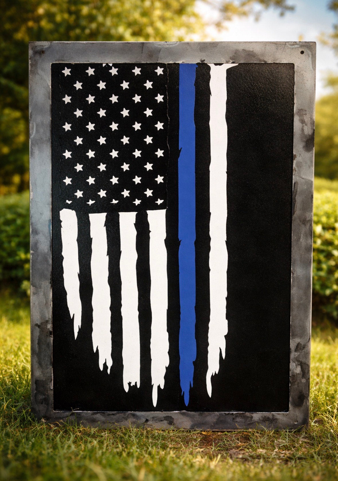 Handcrafted Steel American Flag – Custom Metal Wall Sign