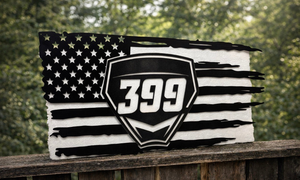 Handcrafted Steel American Flag – Custom Metal Wall Sign