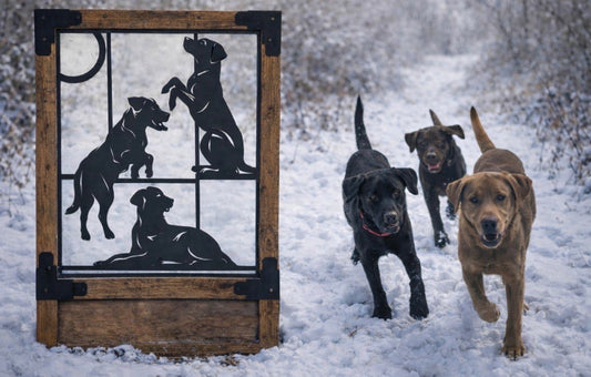 Custom Metal Pet Sign – Handmade Steel Dog & Cat Wall or Yard Art